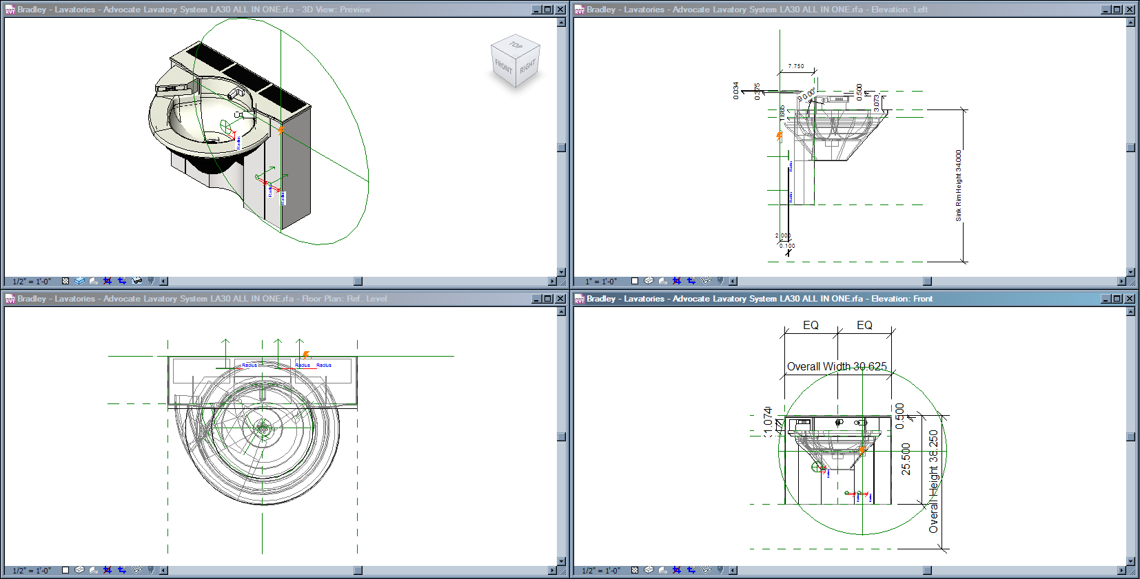 Bradley Advocate™ Lavatory Systems LA30 Bradley Advocate™ Lavatory Systems LA30