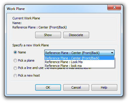 hosting-plane-in-Revit Specify hosting plane